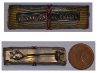 France WW2 Ribbon Bar Commemorative Medal 1939 1945 Clasps Liberation Germany