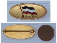 Germany WW1 Patriotic Cap Badge Imperial German Flag 1914 1915