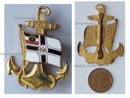 Germany WW1 Imperial Navy Fleet Veteran Association Badge Flag & Anchor