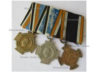 Germany Prussia Set of 3 Medals (Commemorative Cross for the Army of River Main 1866, Duppel & Alsen Cross 2nd Schleswig War 1864)