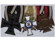 Germany Saxony WW1 Albert Albrecht Order Knight Iron Cross Hindenburg set Military Medals German Decoration