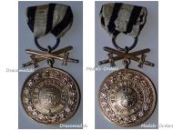 Germany WW1 Hohenzollern Gold Merit Medal with Swords 3rd type 1842