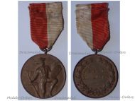 Germany Lubeck Veteran Association Bronze Medal for Shooting Contest Named Dated 1932