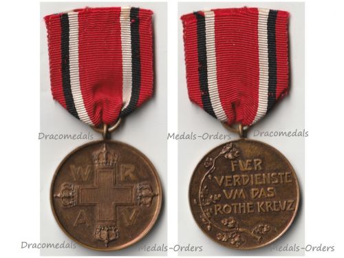 Germany WW1 Prussia Red Cross Service Medal 3rd Class in Bronze