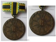 Germany WW1 Saxe Meiningen War Merit Medal 1915 in Bronze for Combatants on Ladies Bow for Female Recipients