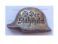 Germany WW1 The Steel Helmet Veteran Combatant League Membership Badge 1918 1935