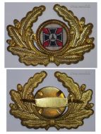 Germany WW1 Prussia Lighthouse Kyffhauser Land Forces Veterans Visor Cap Badge