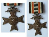 Germany Honorary Union of German WW1 Veterans War Cross of Honor 1914 1918 with Swords on Single Bar