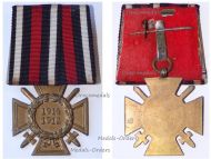 Germany WW1 Hindenburg Cross with Swords for Combatants on Single Bar