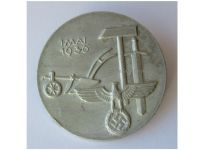 Germany WW2 Badge Tag der Arbeit 1 May 1936 Work Day Tinnie by Karl Hensler