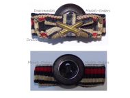 NAZI Germany WW1 WW2 Ribbon Lapel Pin Boutonniere of 4 Medals (Iron Cross 1914, Bavarian Merenti War Merit Cross, WWII War Merit Cross, Hindenburg Cross with Swords)