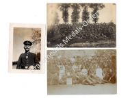 Germany WW1 3 Photos NCO Iron Cross Medal Bar Field Hospital Nurses Doctors Photo Prussia 1914 1918 Great War