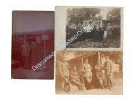 Germany WW1 3 Photos Soldiers Field Post NCO Trenchs Postcards Photograph 1914 1918 Great War WWI