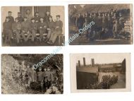 Germany WW1 4 Photos Soldiers Trenches Field Post Photograph Postcard 1914 1918 Great War WWI