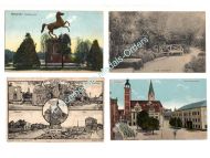 Germany WW1 4 Postcards Hanover Horse Ingolstadt Bavarian Infantry Trenches