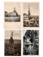 Germany WW1 4 Postcards Occupied France Jesus Saarburg Lille Bamberg Peronne Field Post Photograph 1914 1918 Great War WWI