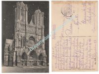 Germany WW1 Propaganda Postcard, Reims Cathedral, Feldpost Landwehr Infanterie Regiment 104, 47 Brigade, 1915