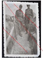 NAZI Germany WW2 photo German Soldiers EK1 Iron Cross Close Combat Badge Trenches WWII 1939 1945 Wehrmacht photograph