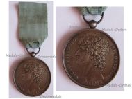 Italy Kingdom of the Two Sicilies Silver Medal for the Distribution of the Flags to the Provincial Legions 1809 by the Paris Mint