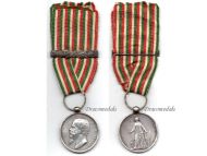 Italian Wars Independence Commemorative Medal 1859 with Bar 1866 by Canzani