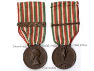Italy WW1 Italian Unification Commemorative Medal for the War of 1915 1918 with clasp 1917 by Sacchini 