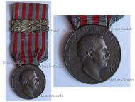 Italy Italo-Turkish War 1911 1912 Silver Commemorative Medal with Clasps 1911 1912 by Giorgi & the Italian Royal Mint