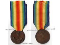Italy WW1 Victory Interallied Medal Maker Lorioli Castelli Laslo Official Type 3