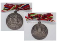 Italy WW1 Silver Commemorative Medal of the Italian 6th Army (Armata Altipiani) for the 2nd Battle of the Piave for Officers by Johnson