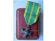 Italy WW1 Silver Merit Cross of the Border and Finance Police Boxed by Cravanzola