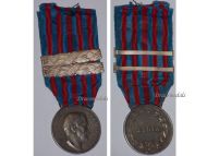 Italy WW1 Libya Campaign Commemorative Medal with 2 Clasps 1917-18 1918-19 by Giorgi & the Italian Royal Mint