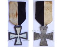 Italy WW2 Snow Cross of the CSIR (Commemorative Cross of the Italian Expeditionary Corps in Russia) 1941 1942 in Zinc by Lorioli