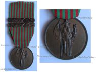 Italy WW2 Commemorative Medal 1940 1943 with 2 Clasps 1940 1941 1st Type