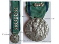 Italy WW2 Mother's Medal of the Fascist Union of Large Families with Bows for 9 Kids by the Italian Royal Mint