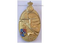 Romania Military Academy Graduate Badge 1st Class Gold Grade 2nd type 1930 1940 for Officers