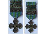 Romania WW1 Commemorative War Cross 1916 1918 with 5 Clasps (Marasesti, Carpati, Oitu, Bukuresti, Dobrogea) 