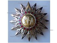 Thailand Most Exalted Order White Elephant Grand Cross Breast Star I Class