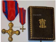 Vatican WW1 Lateran Cross 1st Class Gold 1903 Boxed Set with Miniature by S. I. Arte della Medaglia (SIM Roma)