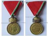 Hungary WW2 Military Merit Medal Signum Laudis with Crown 1922 Bronze Class