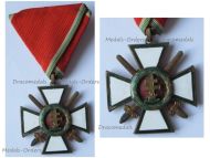 Hungary WW2 Order of Merit Cross 4th Class with Swords 1922 1944 Military Division