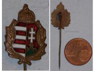 Hungary WW1 Royal Crown pin WWII 1914 1918 1922 Military Medal Hungarian Decoration Admiral Horthy Axis
