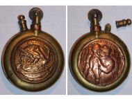 France WW1 Trench Art Petrol Lighter Victory in the Battle of the Marne The Allied Sword Kills the German Eagle and The Decoration of the French Heroes 1914 1918