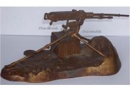 France WW1 Trench Art Hotchkiss Machine Gun M1914 Inkwell by Malespina & Richer