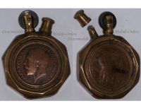 France Britain WW1 Trench Art Petrol Lighter Marianne and King George V 1914 1918