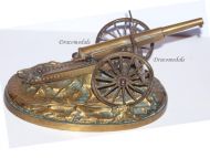 France Trench Art WW1 Artillery Gun Howitzer 75mm M1897 French Military Deskweight 1918 Great War Patriotic