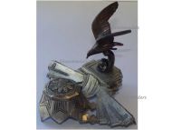 France WW1 Trench Art Inkwell Diving Raptor in Honor of the Fallen Pilots & Aircrews of the French Air Force Tomb of the Unknown Soldier under the Arc de Triomphe (Triumphal Arc) Numbered