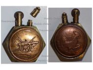 France Trench Art WW1 Lighter French Rooster Artillery Gun 75mm by Fleury & Thiaumont