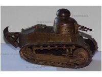 France WW1 Trench Art French Renault FT17 Tank Inkwell 1914 1918
