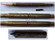 France Britain Trench Art WW1 Pen Pencil Set Cartridge Made Engraved Souvenir Masfrond 1916 Named
