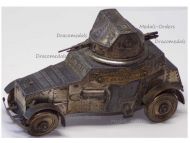 France Trench Art WW1 Armored Car White AC 1915-18 Inkwell