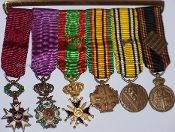 Belgian Miniature Medals